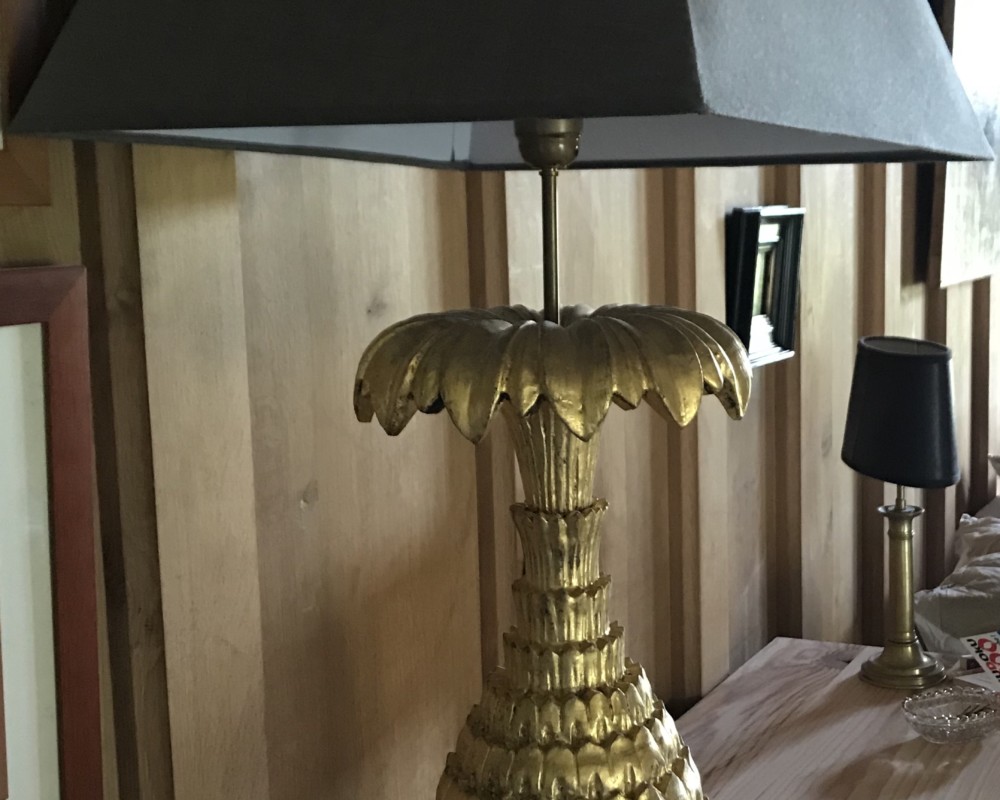 Pied de lampe ananas style Art Déco, commande privée, Juin 2018, Londres